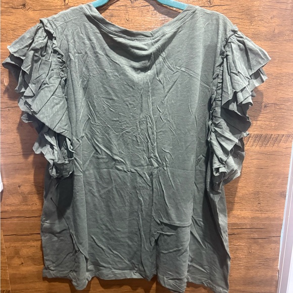 Industry Republic Double Flutter Sleeve Top - Picture 6 of 7